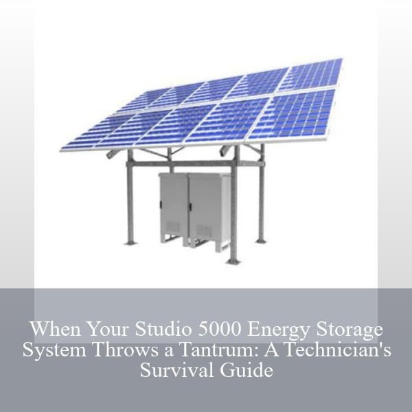 When Your Studio 5000 Energy Storage System Throws a Tantrum: A Technician's Survival Guide